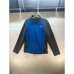 Mens Size Small The North Face Fleece Jacket Coat Blue Grey
